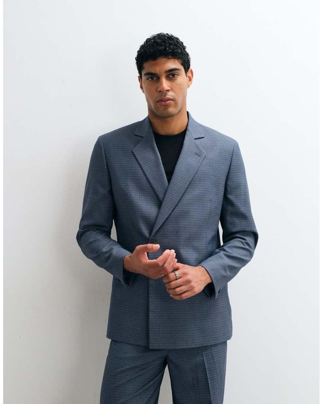 ASOS Blue Regular Suit Jacket for men