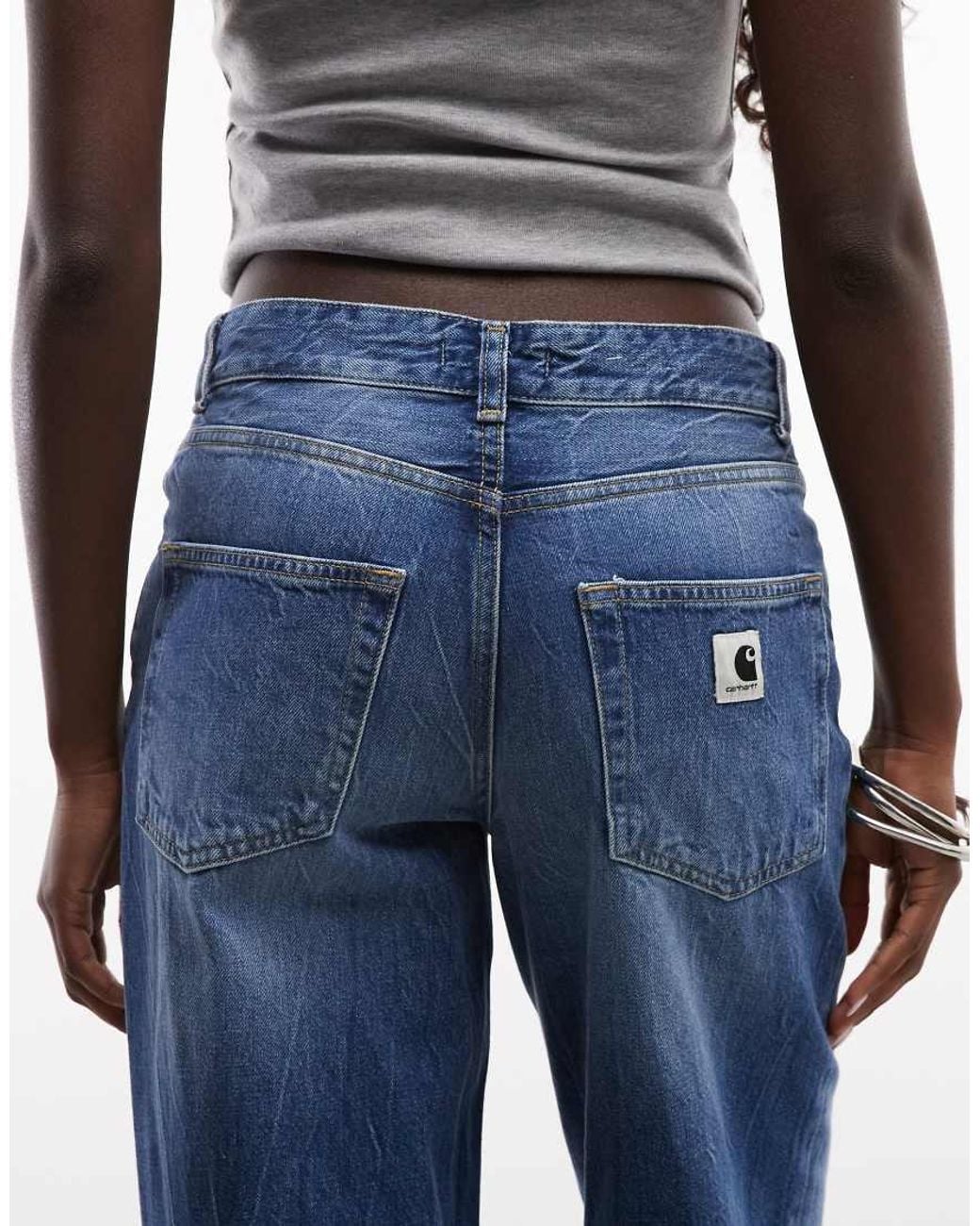 Carhartt Blue Lavine Straight Leg Jeans