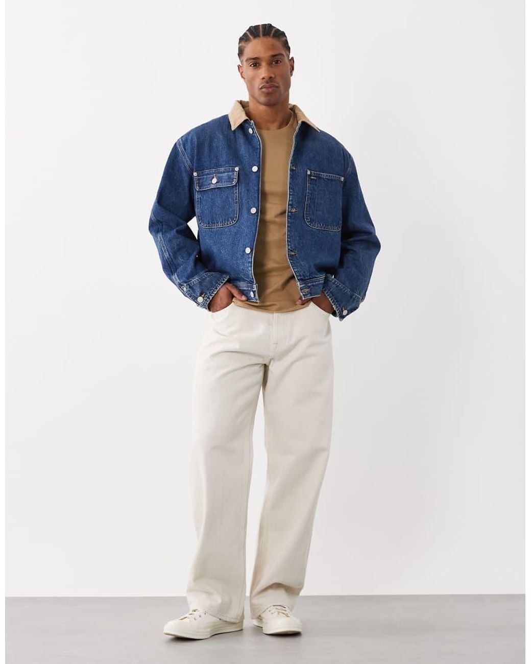 Polo Ralph Lauren Blue Denim Bomber Jacket for men