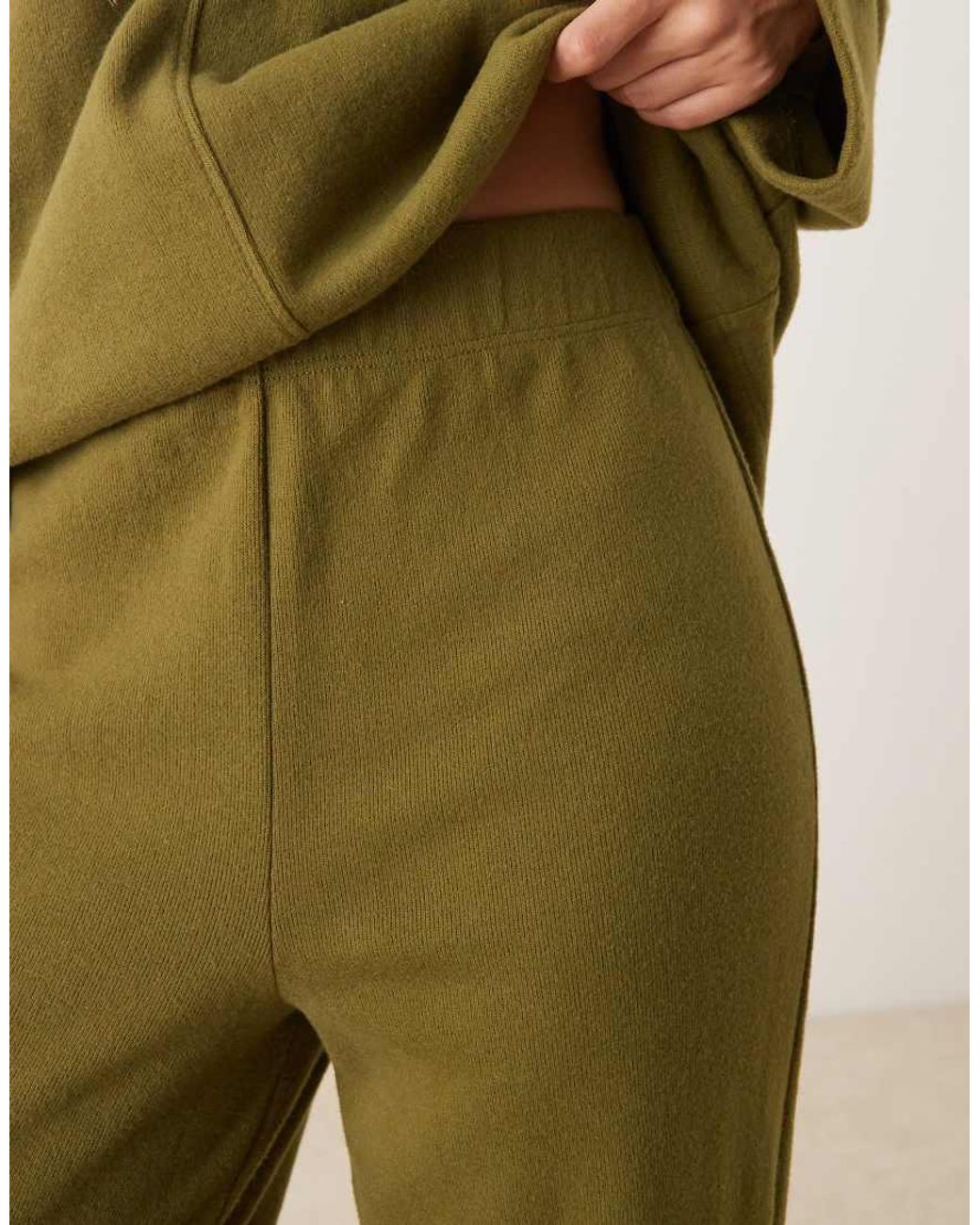 ASOS Green Supersoft Co-ord Wide Leg jogger