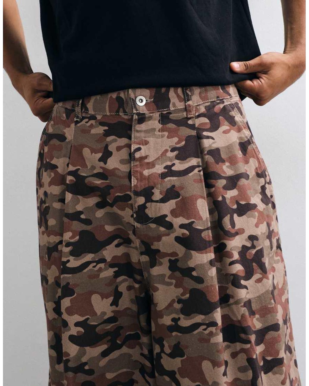 Collusion Black Xl Balloon Trouser for men