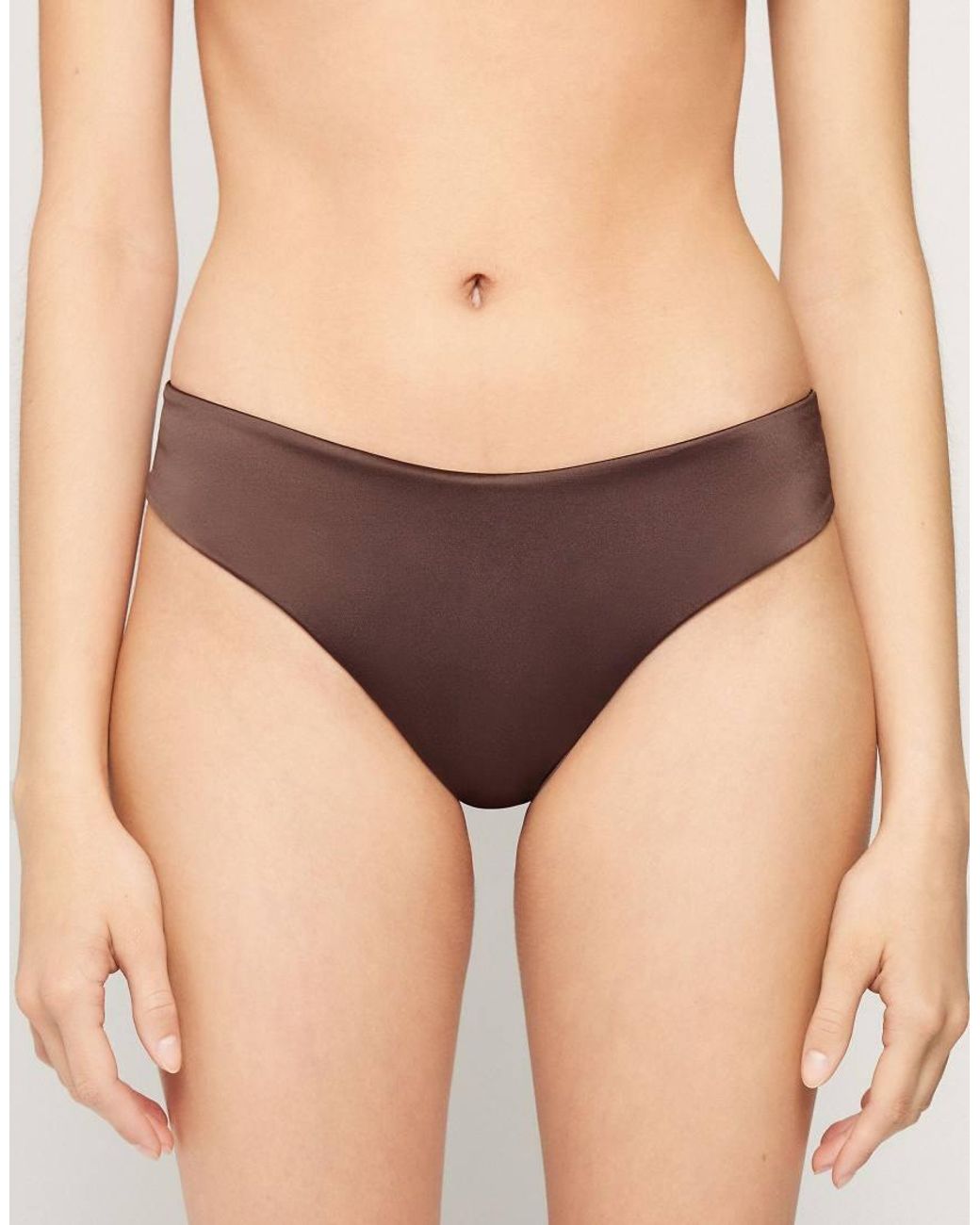 Tezenis Brown Brazillian Bikini Bottoms