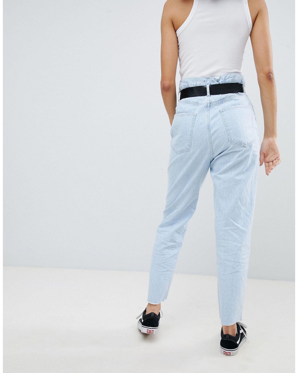 bershka paperbag jeans