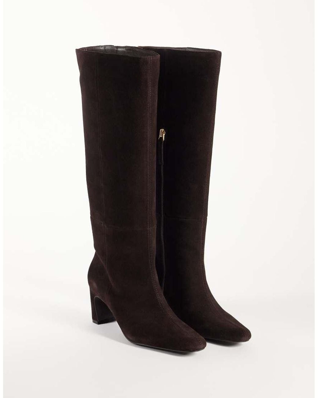 Nobody's Child Brown Ottilie Real Suede Knee High Boots