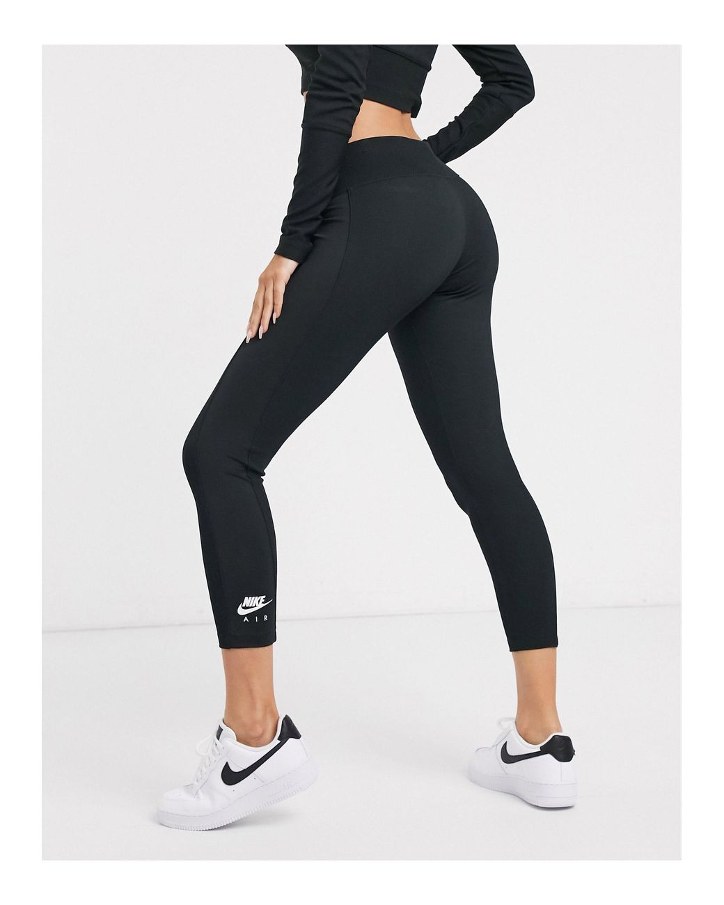 Nike ribbed cheap leggings