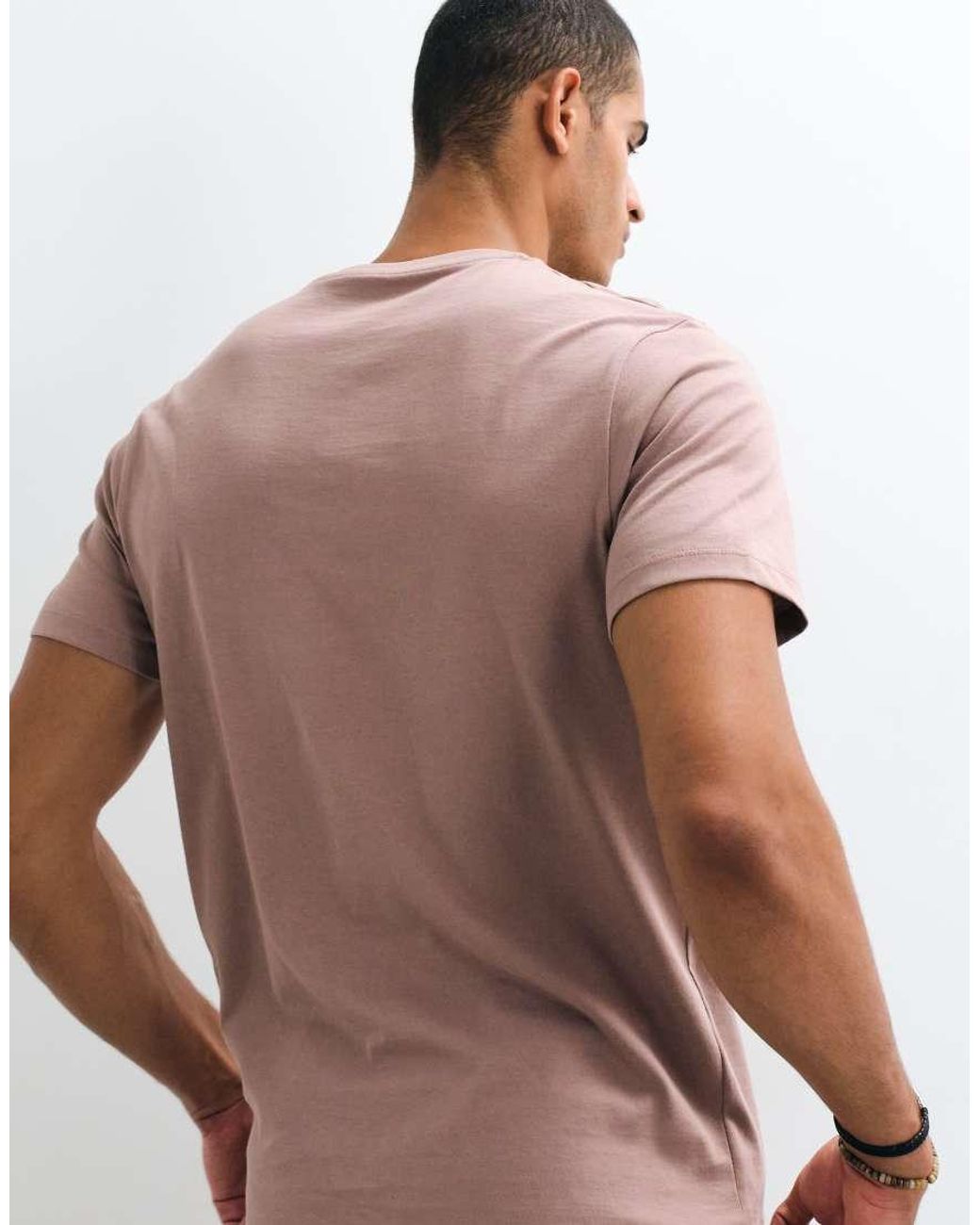 ASOS Brown Essentials Regular Fit T-shirt for men
