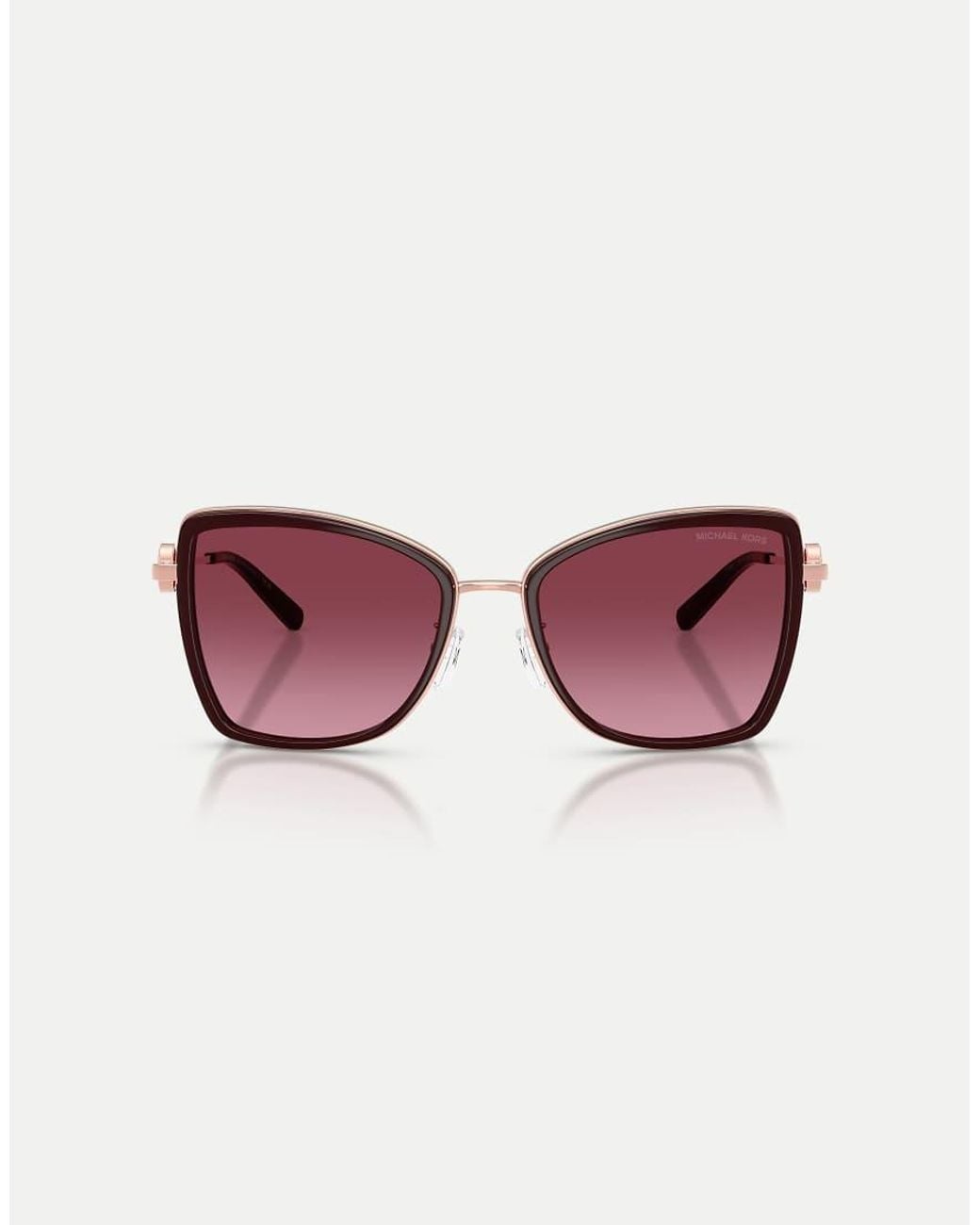 Michael Kors Pink Corsica Butterfly Sunglasses With Lens