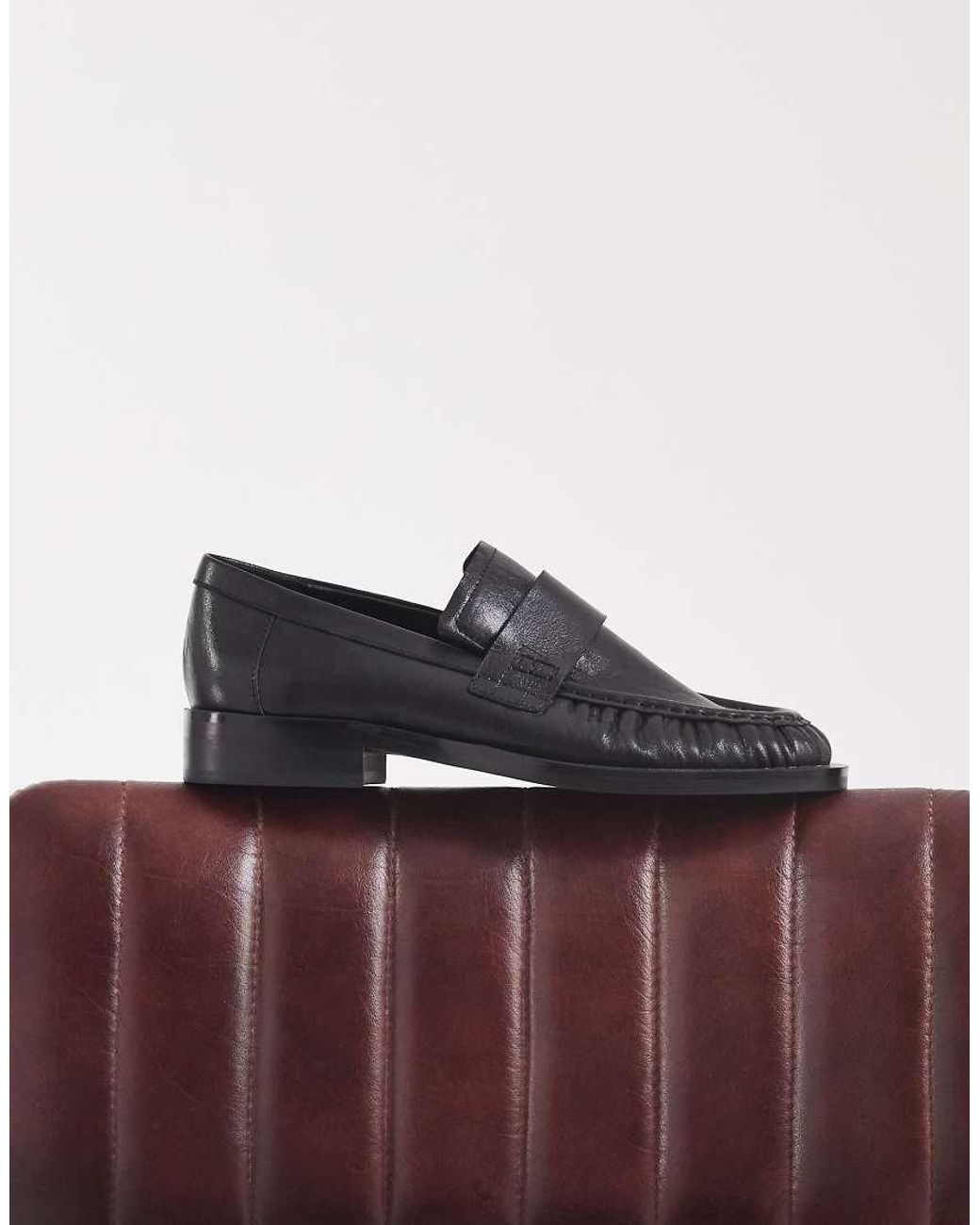 Tony Bianco Purple Grand Square Toe Loafers