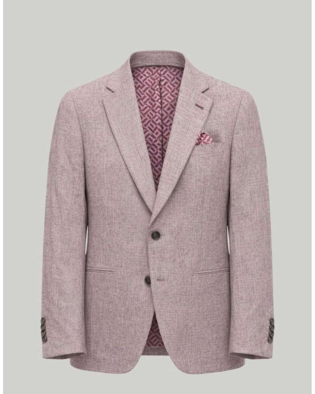 Harry Brown Brown Giacomo Slim Fit Single Breasted Suit Jacket for men