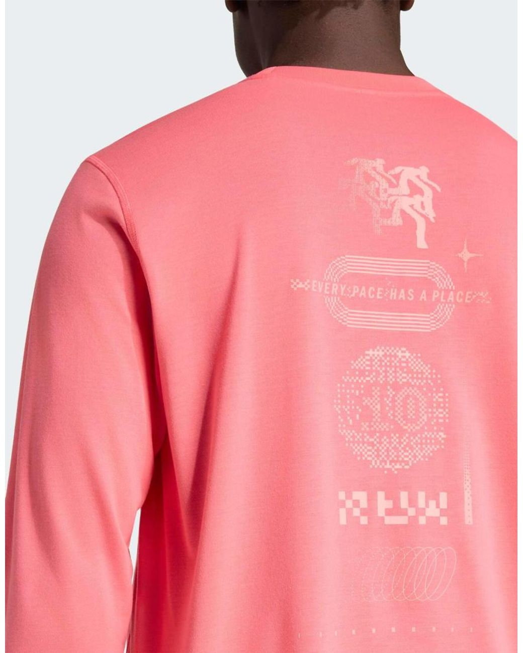 Adidas Originals Pink Adi365 Adidas Runners Longsleeve Tee