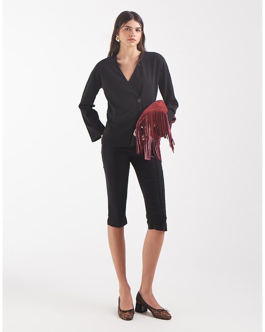 Vero Moda Black Asymmetric Jersey Cardigan