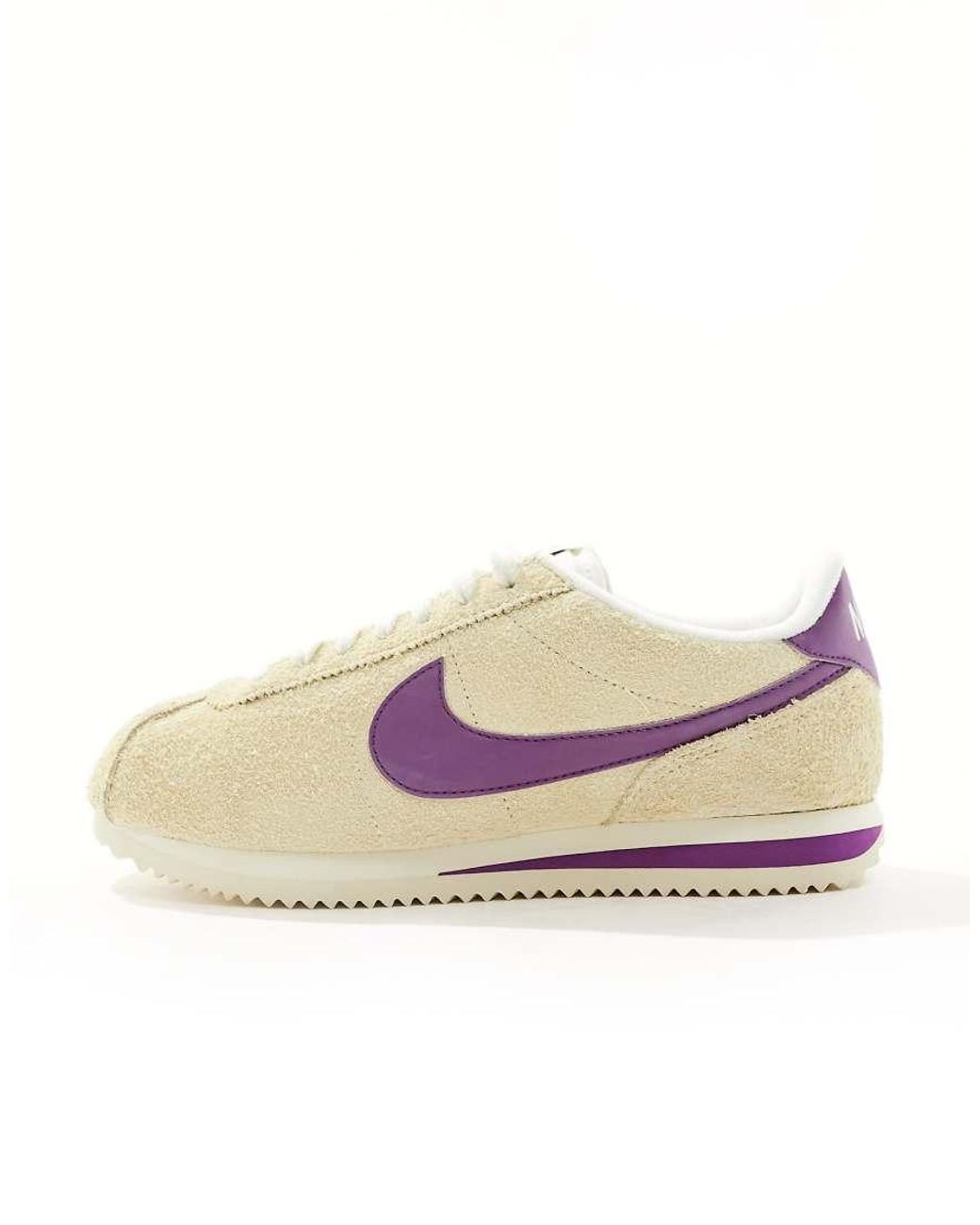 Nike Cortez Vintage Suede Trainers in White Lyst UK