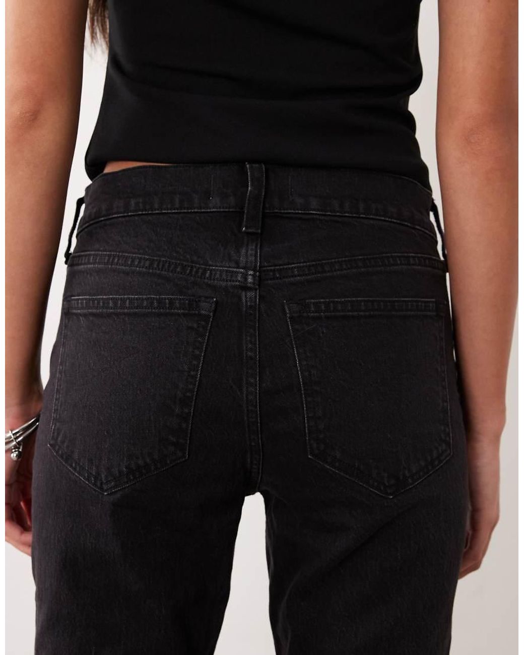 Abercrombie & Fitch Natural Mid Rise Bootcut Jeans