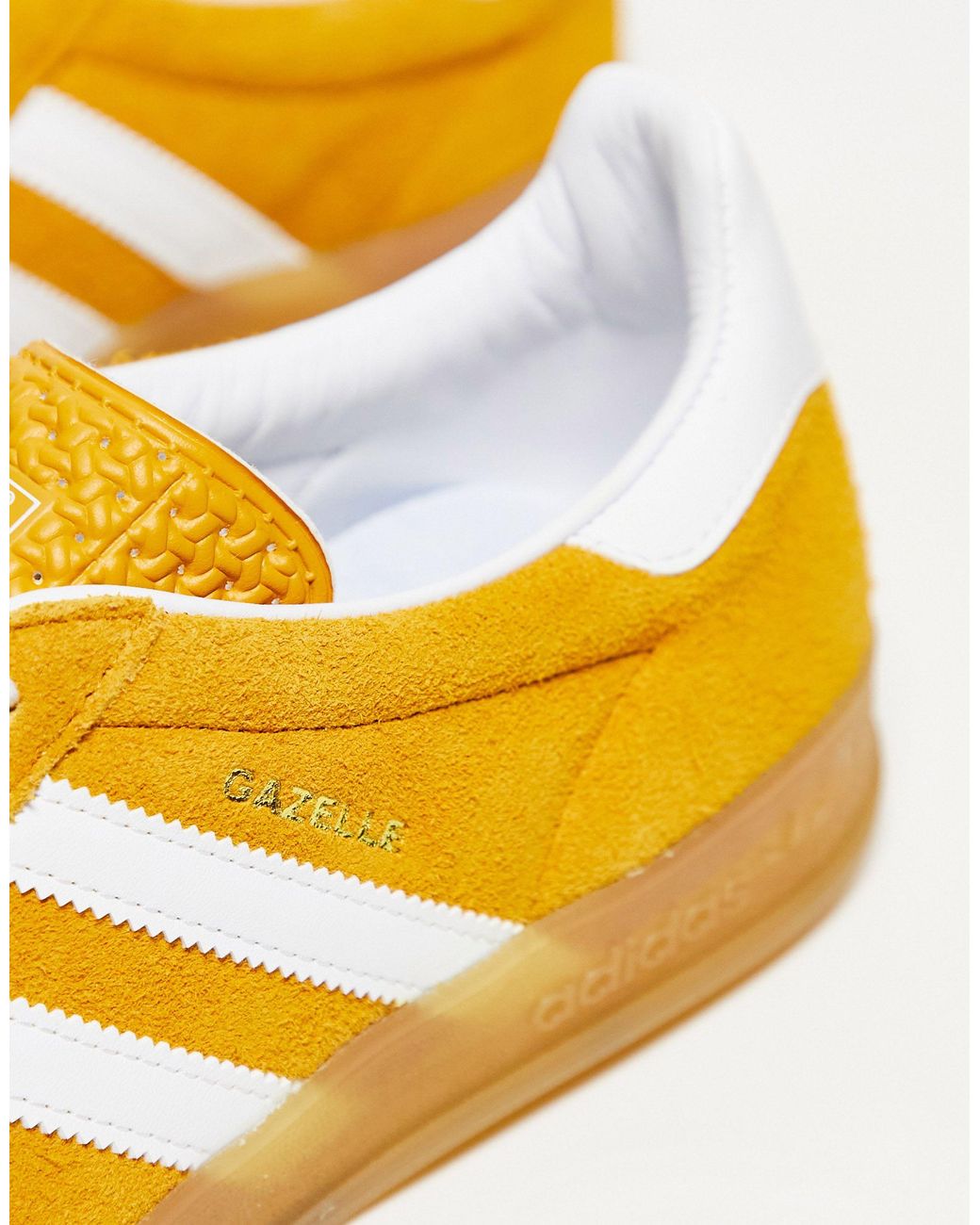 Gazelle indoor - baskets avec semelle en caoutchouc - jaune moutarde -  white adidas Originals en coloris Jaune | Lyst