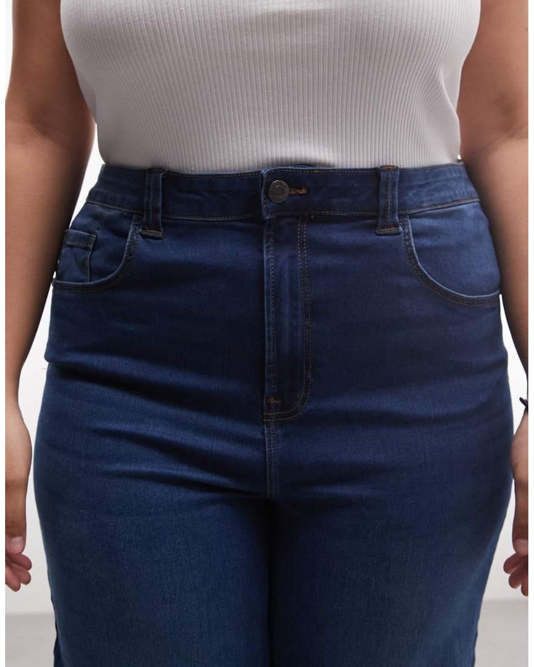 Noisy May Blue Rooxy High Rise Flared Jeans