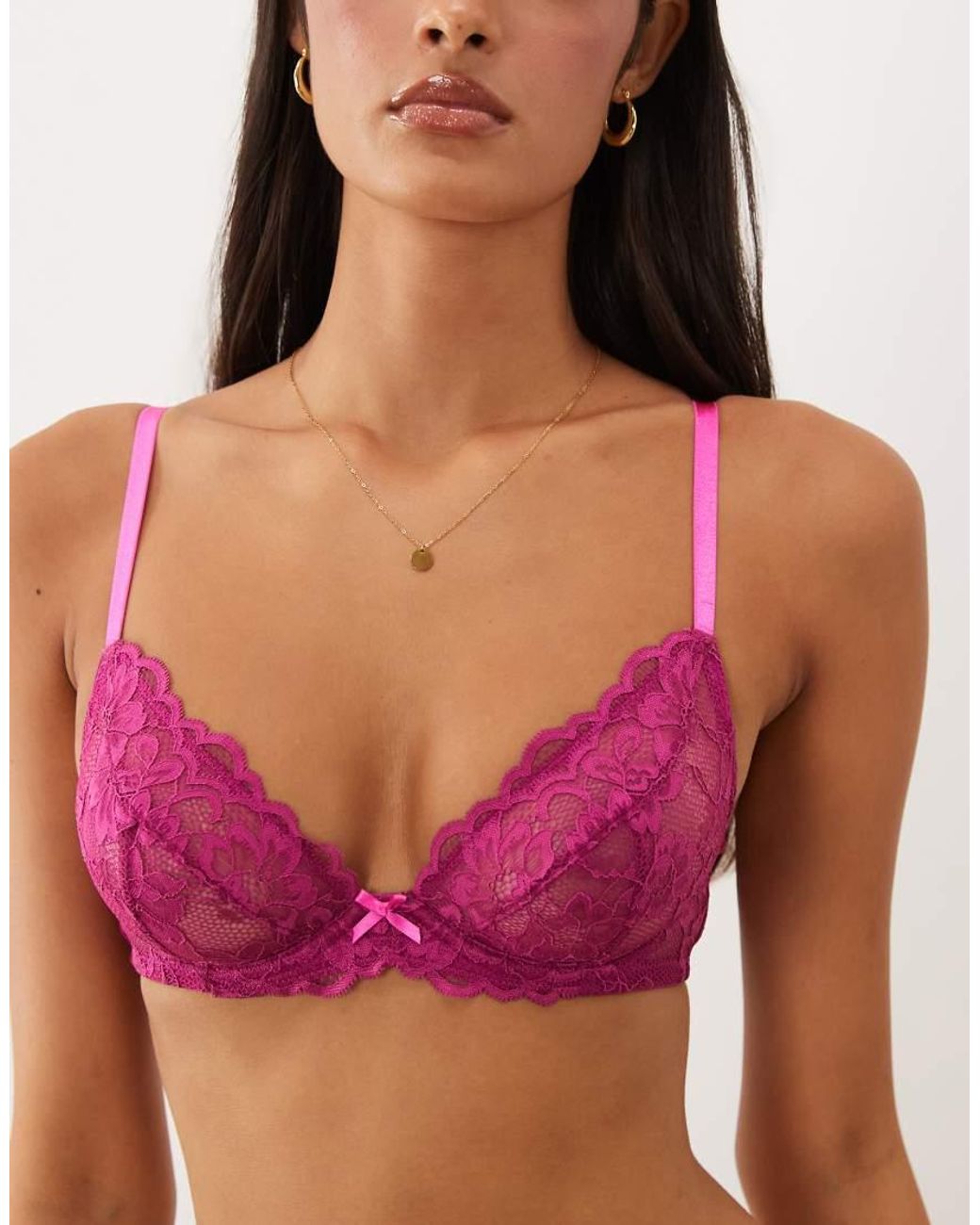 Ann Summers Red Sexy Lace Non Padded Plunge Bra