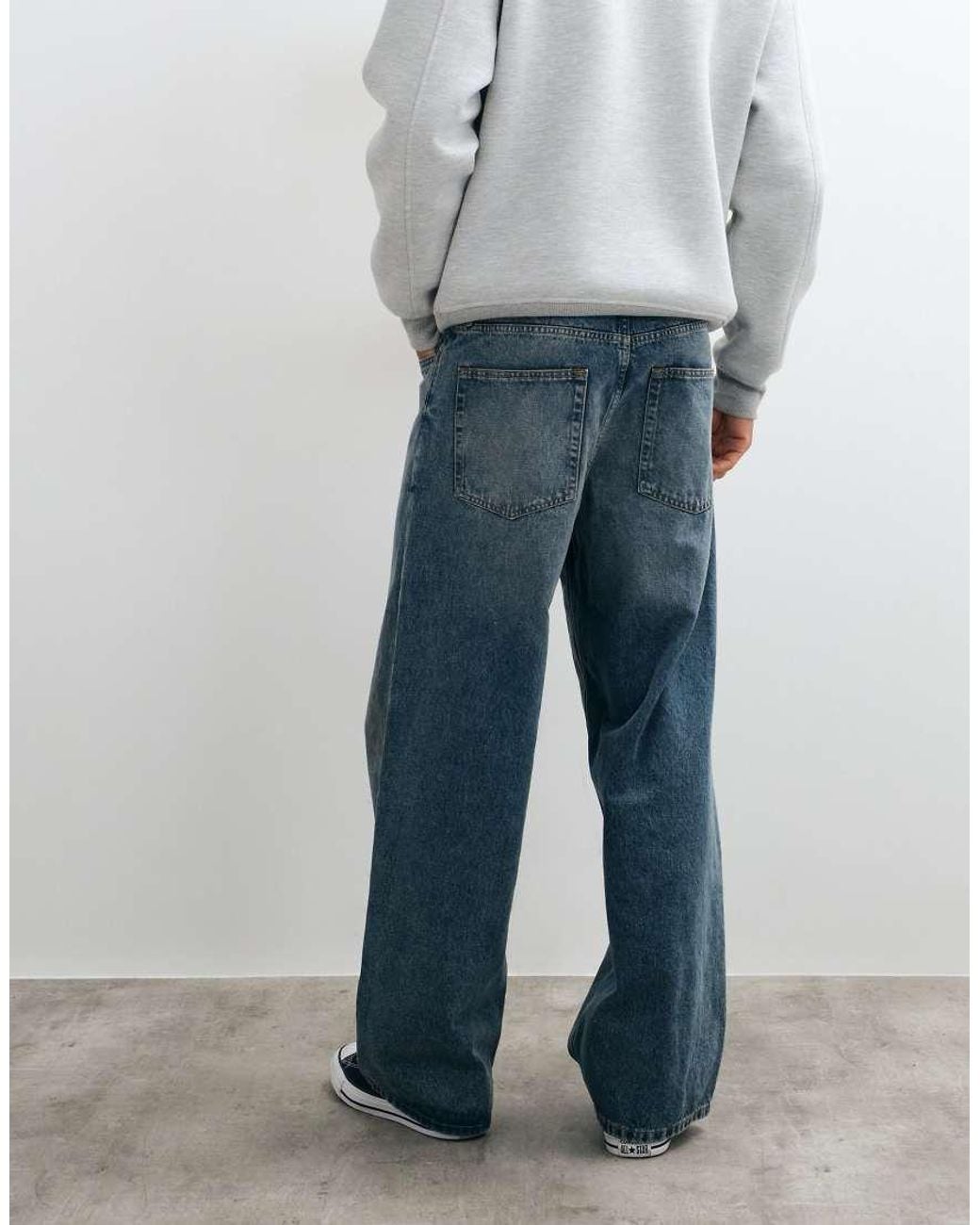 Jack & Jones Blue Dave Wide Fit Jeans for men