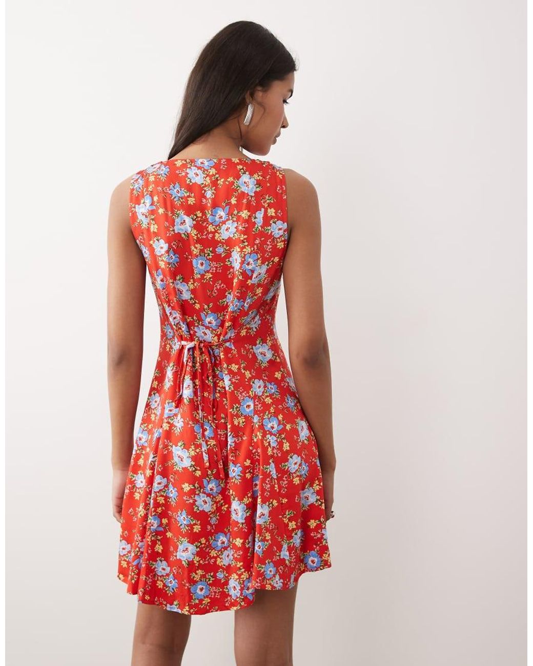 Nobody's Child Red Georgie Mini Skater Dress