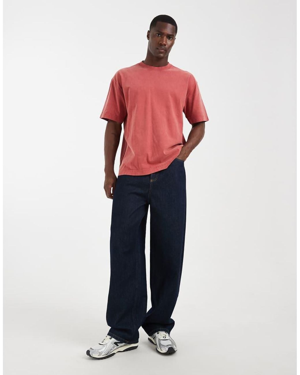 Hollister Red Boxy T-shirt for men