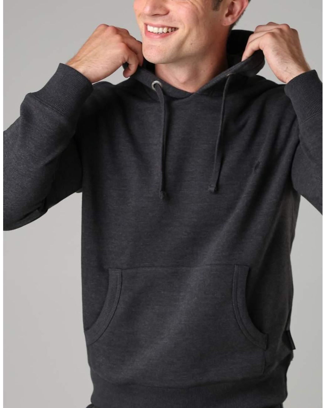 French Connection Gray Cotton Blend Hoody for men
