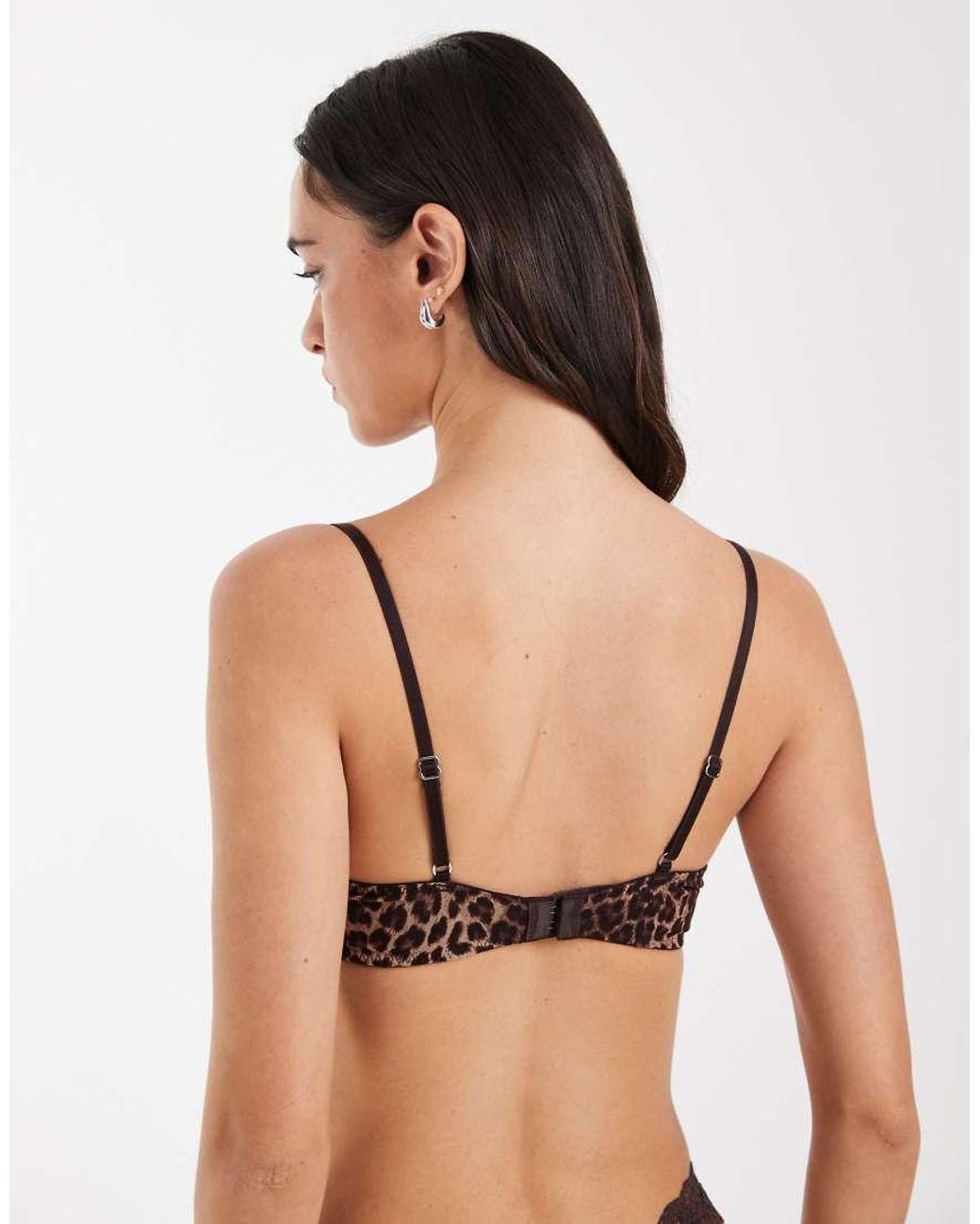 Lindex Natural Mesh Non-padded Underwired Balconette Bra