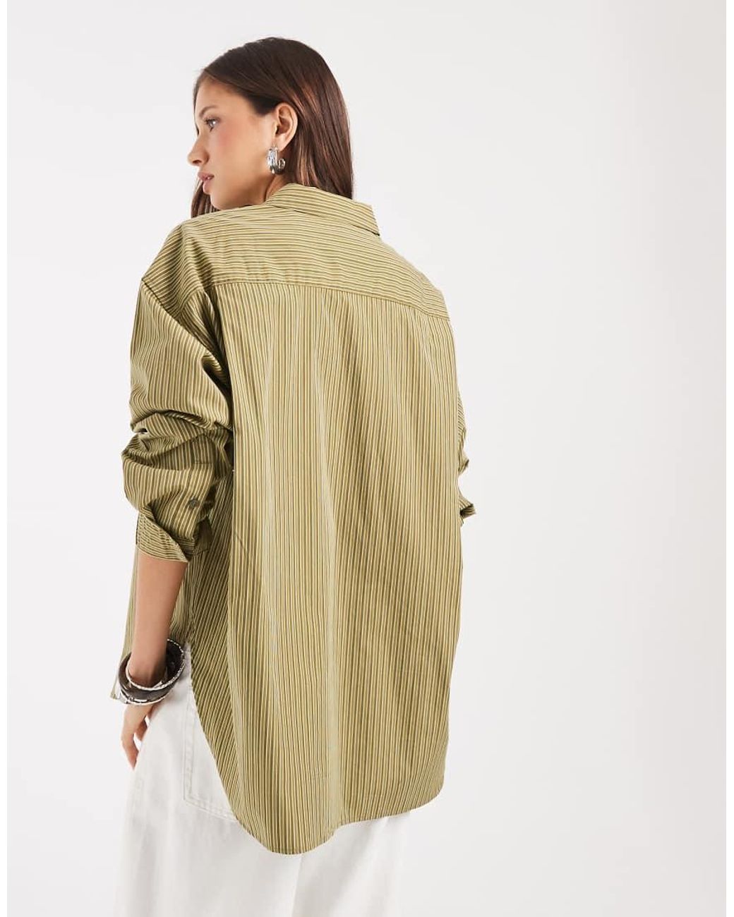 JJXX Multicolor Jamie Oversized Striped Poplin Shirt