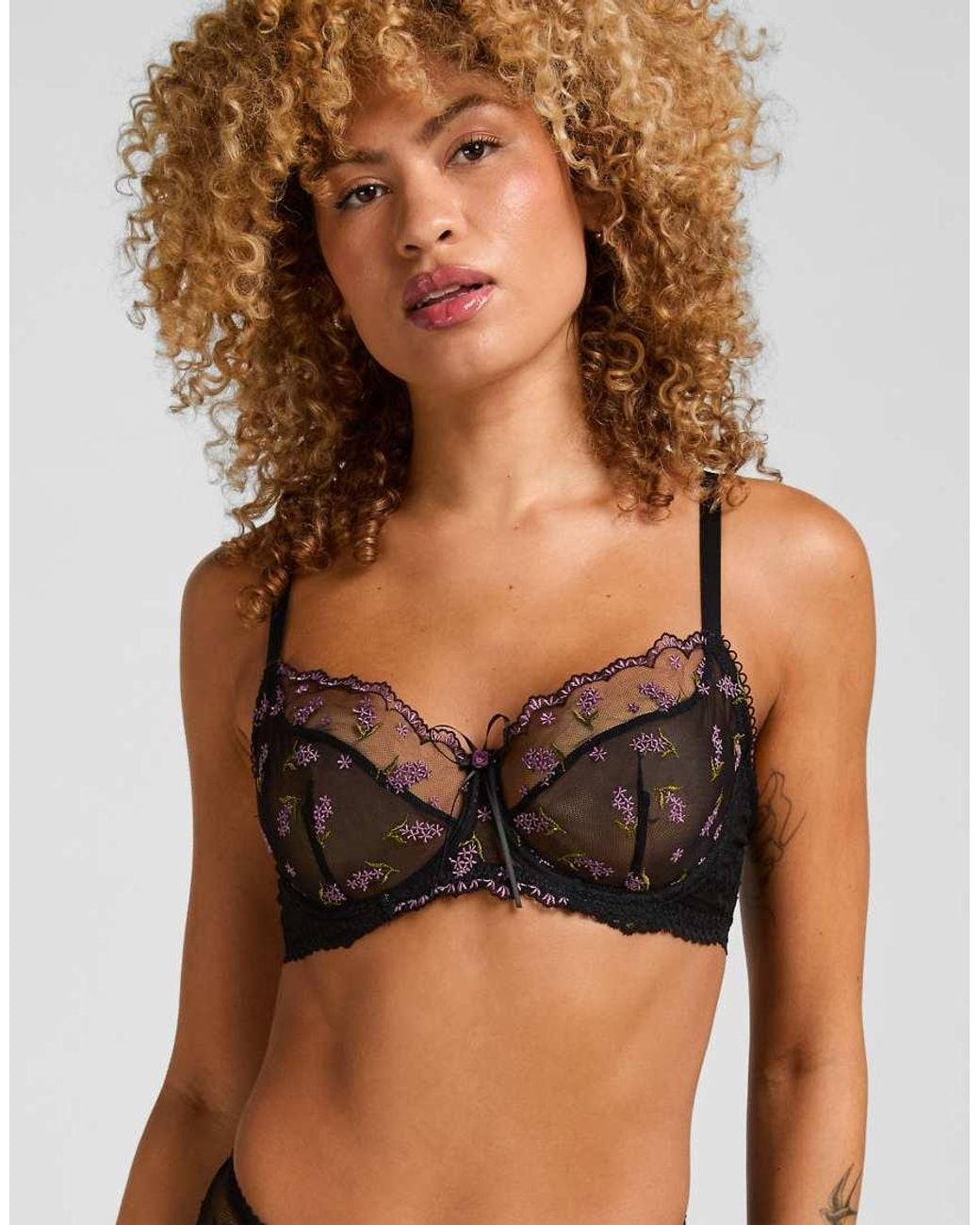 Hunkemöller Black Non-Padded Underwired Bra Iris