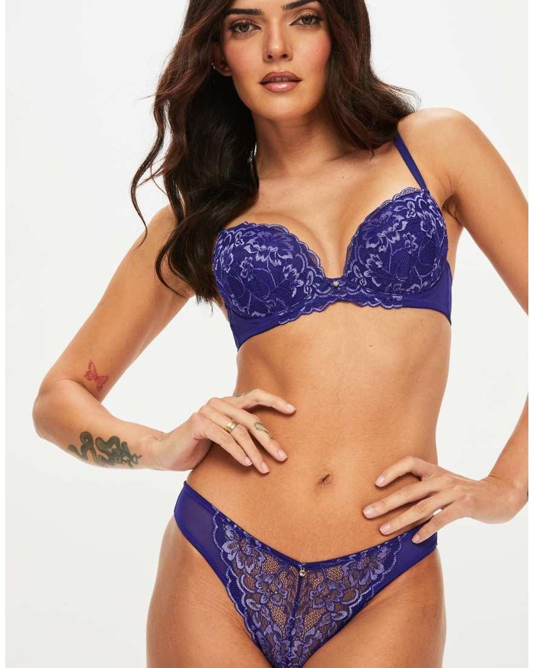 Ann Summers Blue Sexy Lace Brazilian