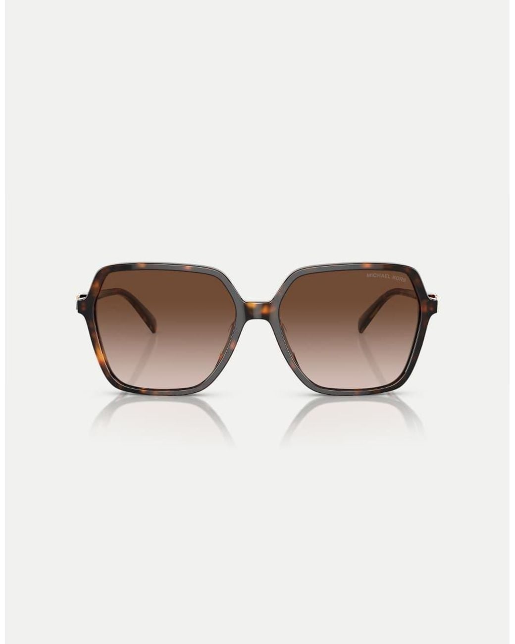 Michael Kors Brown Jasper Square Sunglasses With Lens