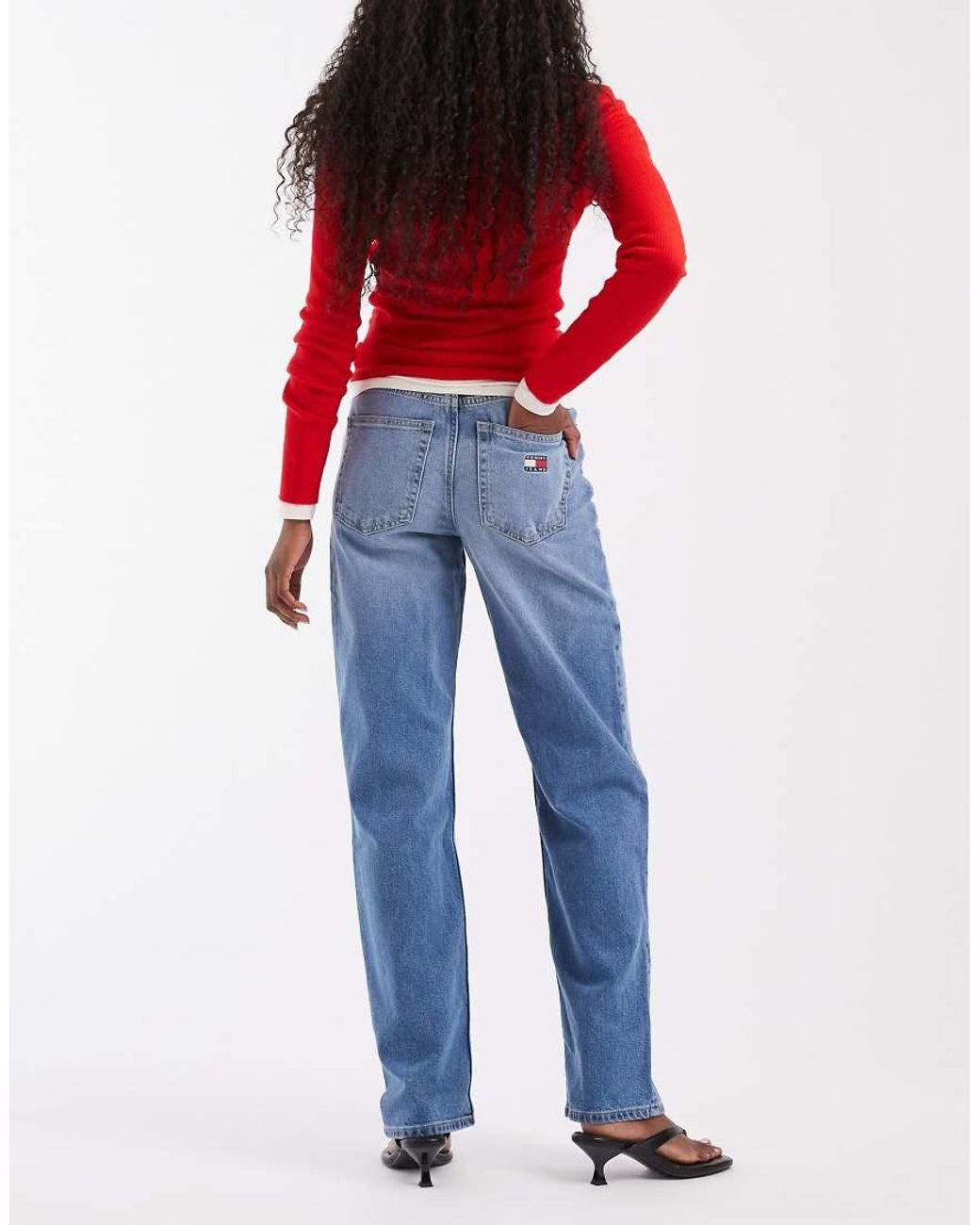 Tommy Hilfiger Blue Layla High Rise Slim Straight Fit Jeans