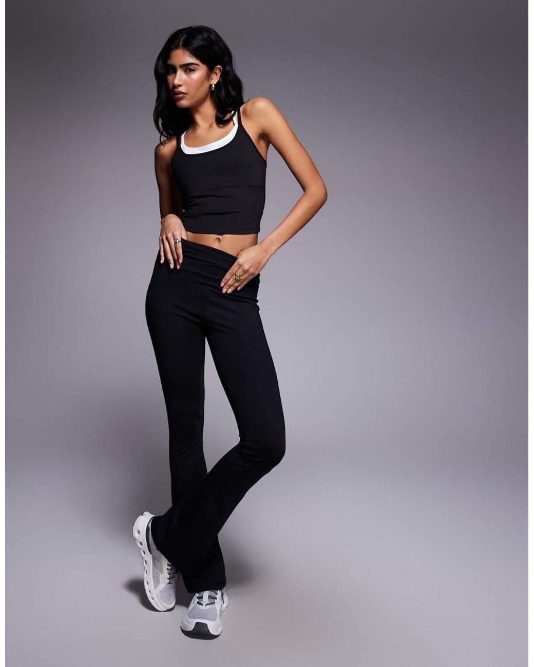 4505 Black Double Layer Strappy Tank With Removable Padding