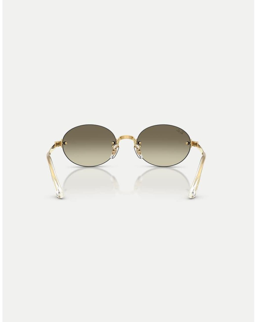 Ray-Ban Natural Rb3929 Oval Sunglasses With Mirrored Lens