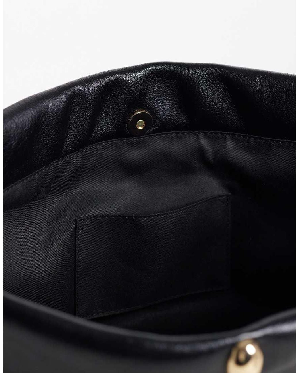 ASOS Blue Lock Hardware Soft Clutch