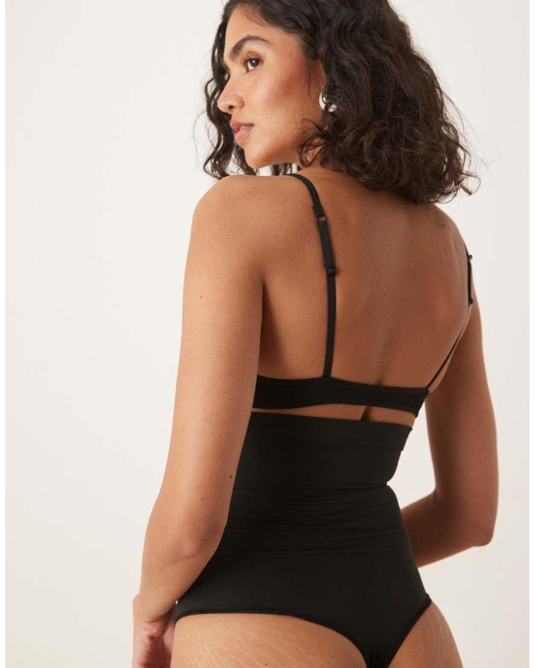 Spanx Black Sculpt Seamless Power High-Waisted Thong