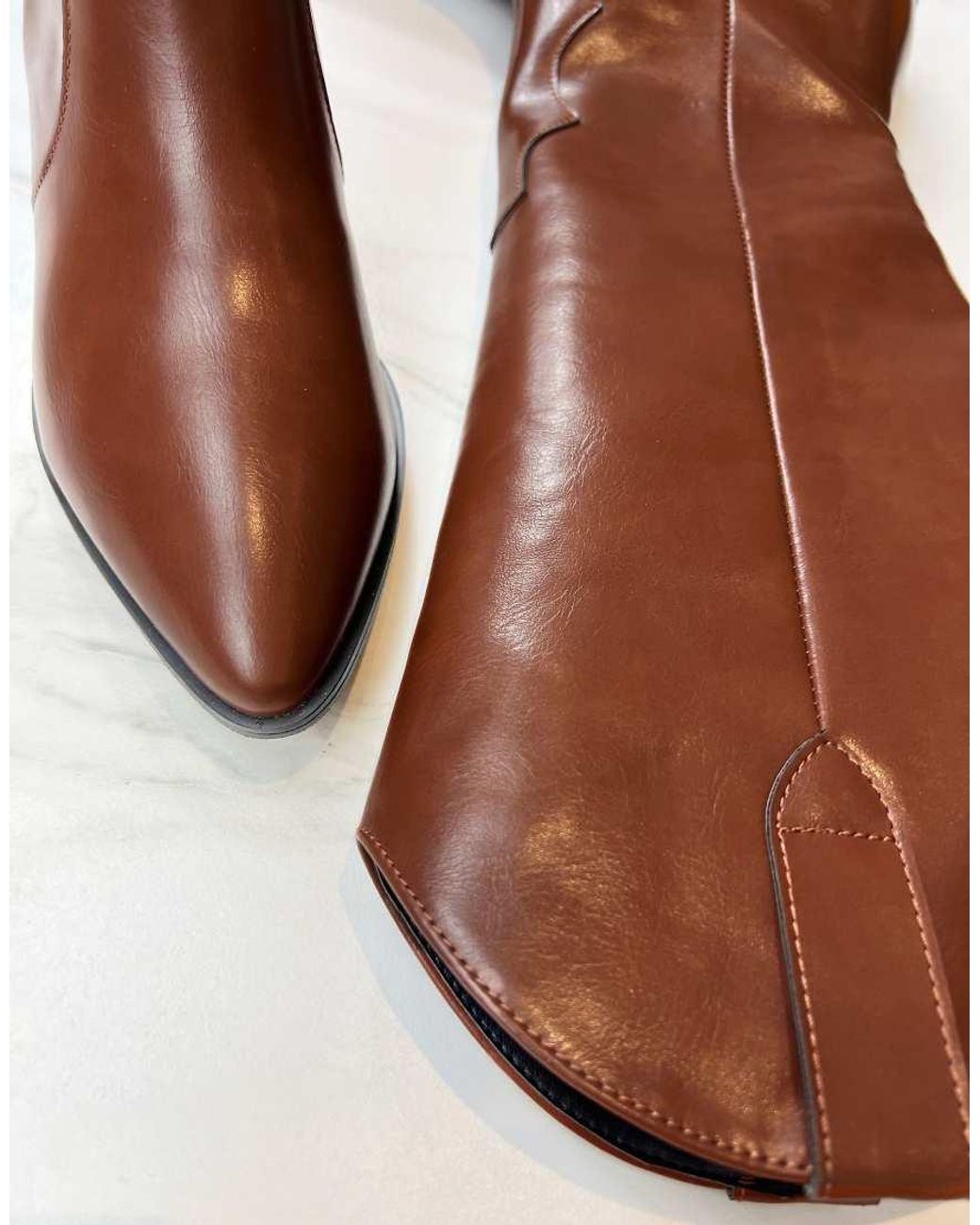 GIA STUDIOS Brown Cowboy Western Boots