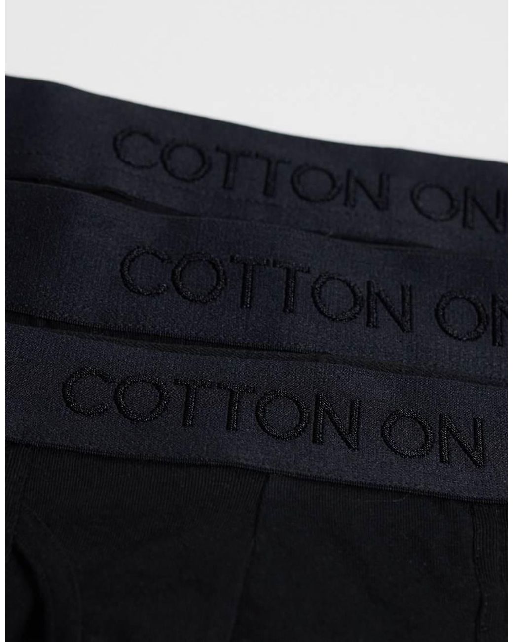 Cotton On Blue 3 Pack Cotton Boxers for men