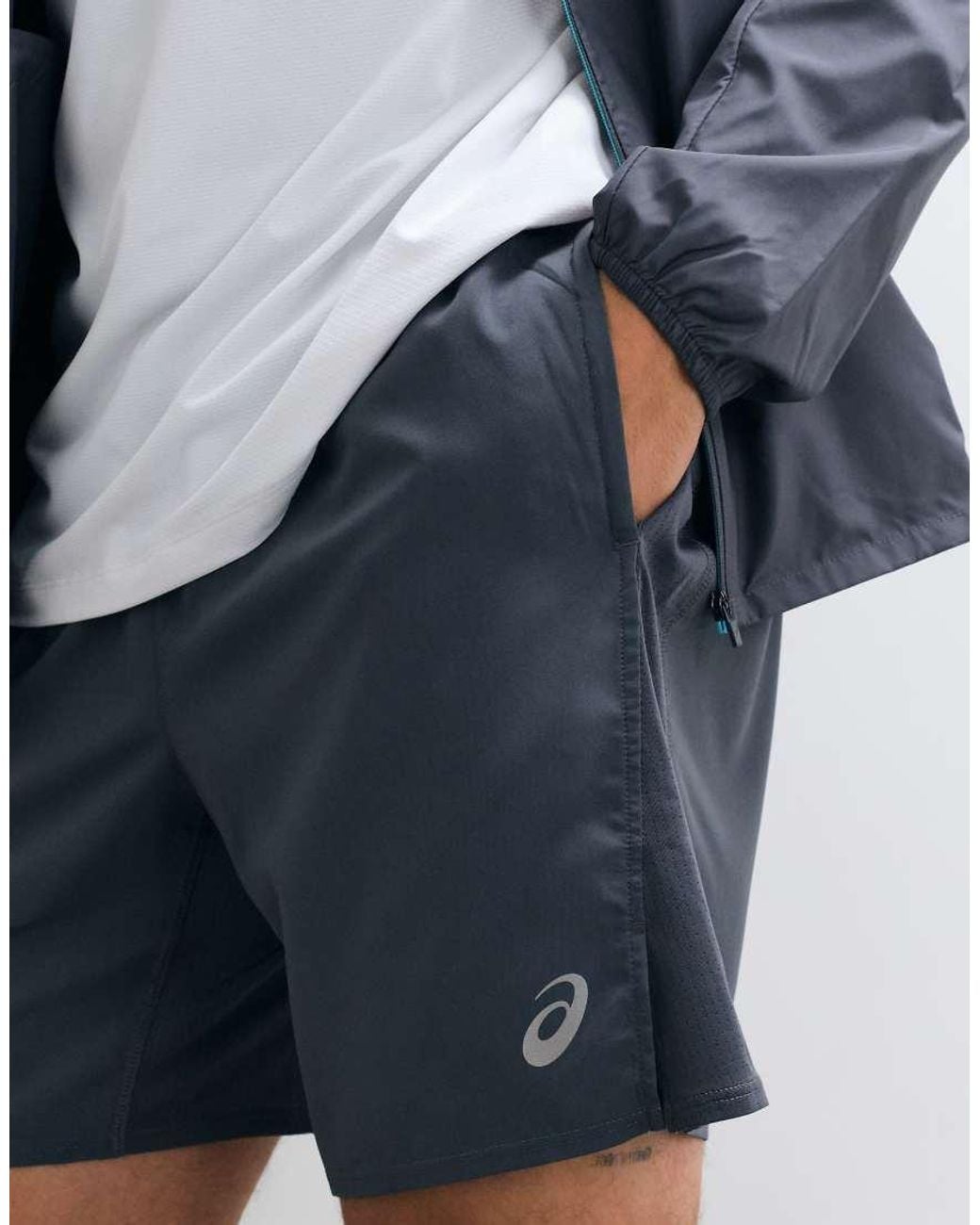 Asics Blue 7Inch Running Shorts for men