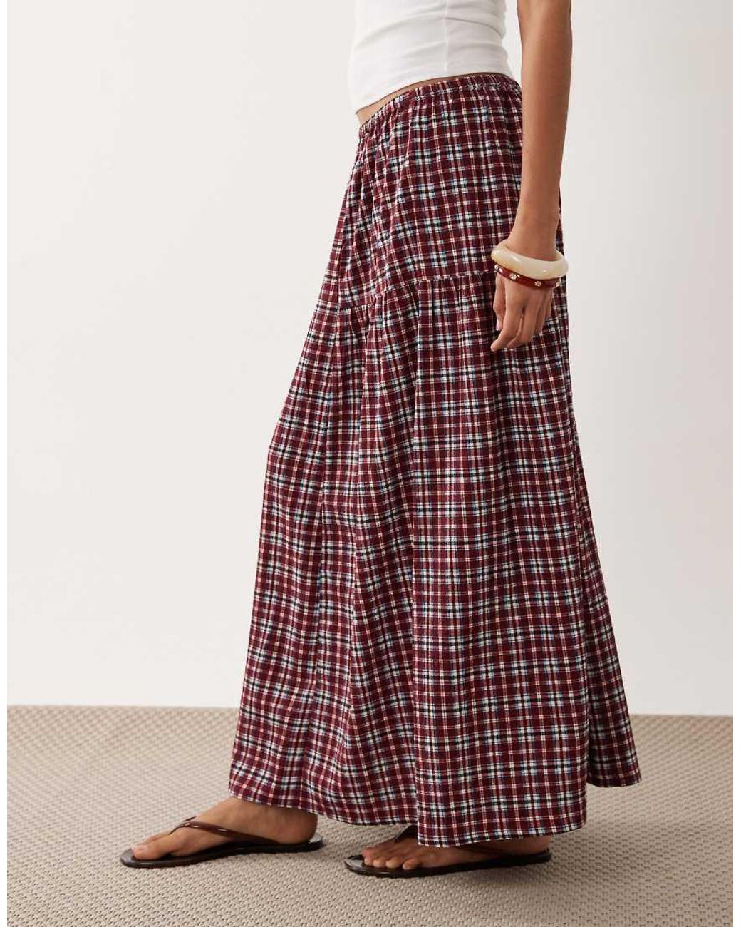 Wednesday's Girl Red Midaxi Skirt