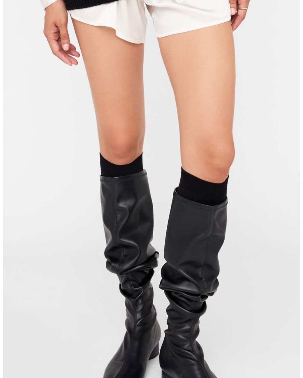 Calzedonia Blue Ribbed Long Socks