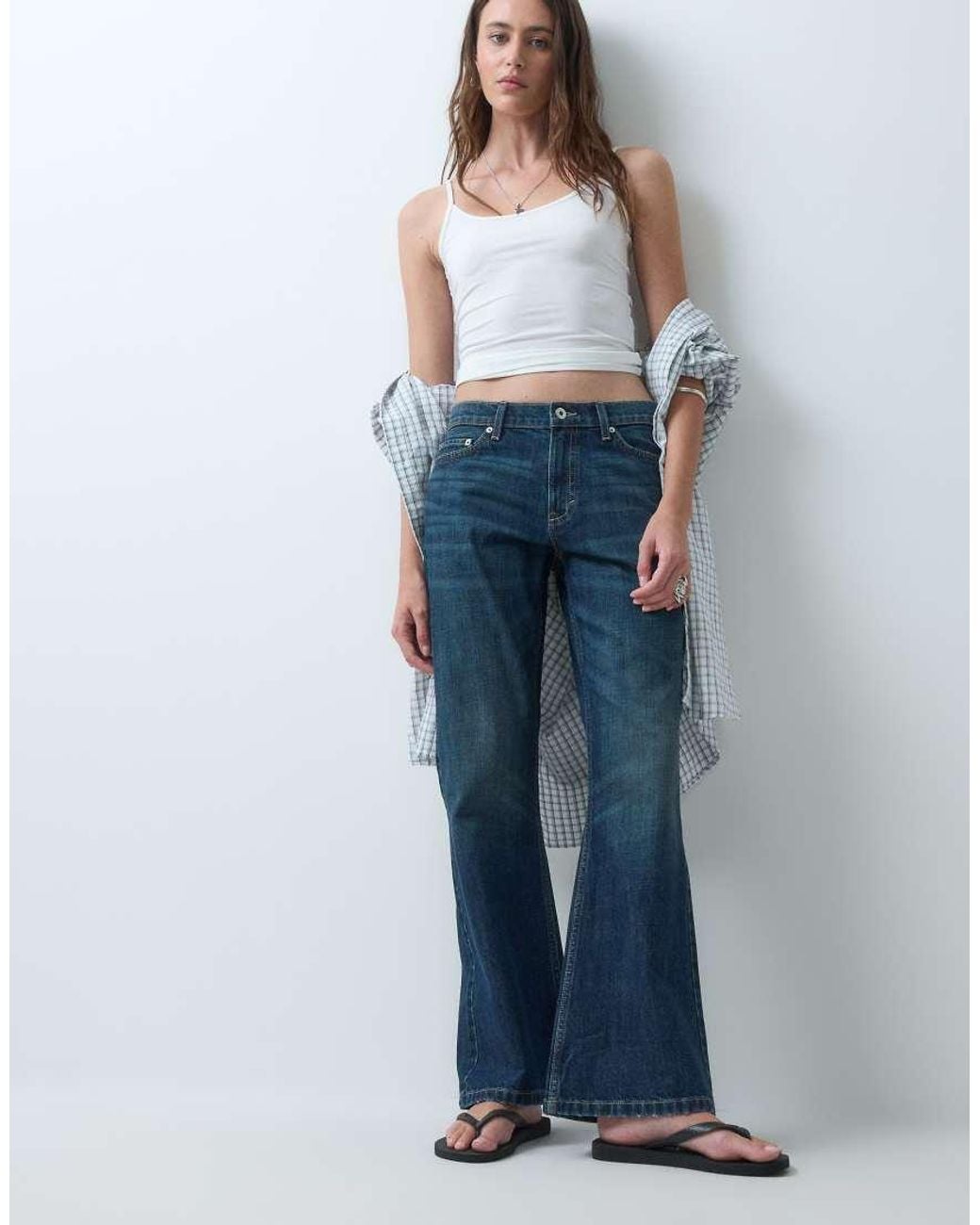 Collusion Blue X005 Relaxed Bootcut Jeans