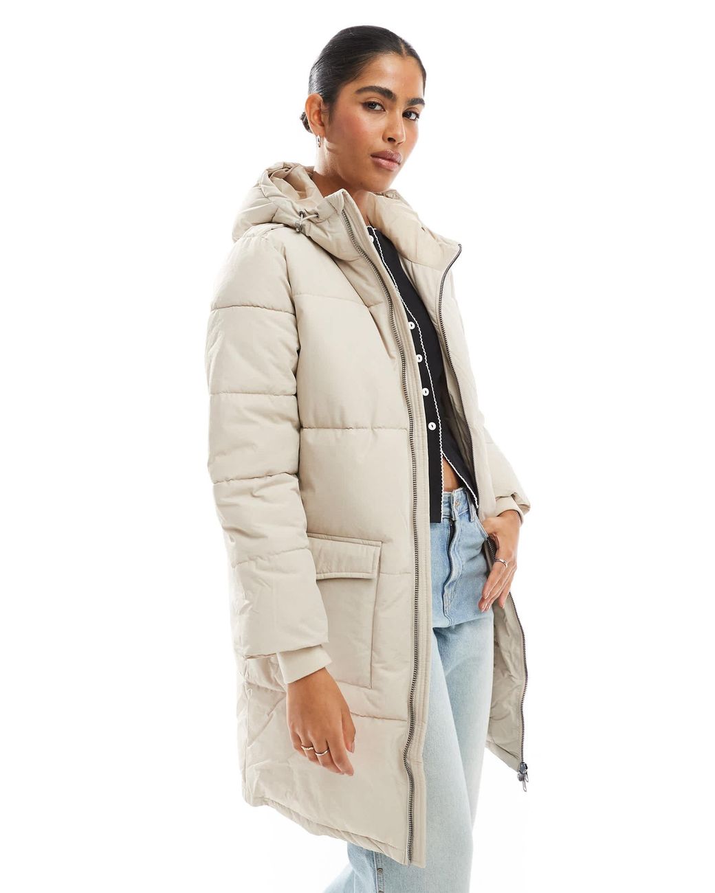 Object White – langer steppjacke
