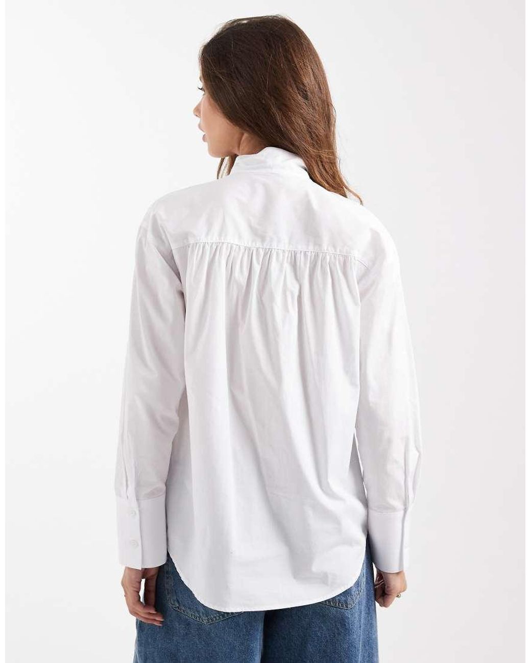 ASOS White Bow Front Blouse