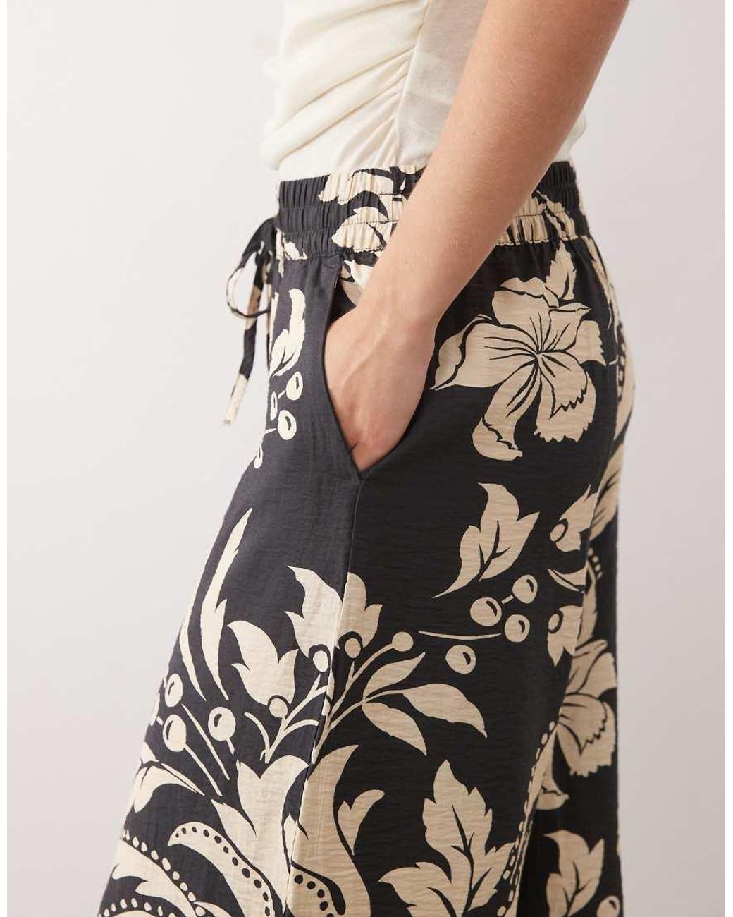 JDY Petite White Wide Leg Pants