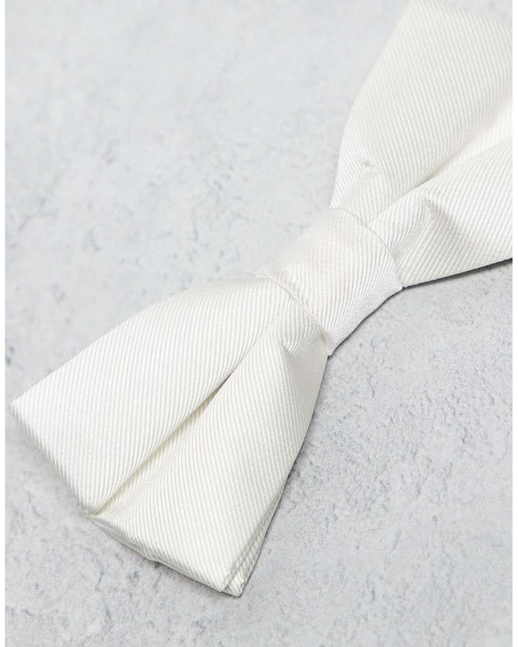 River Island Gray Bow Tie for men