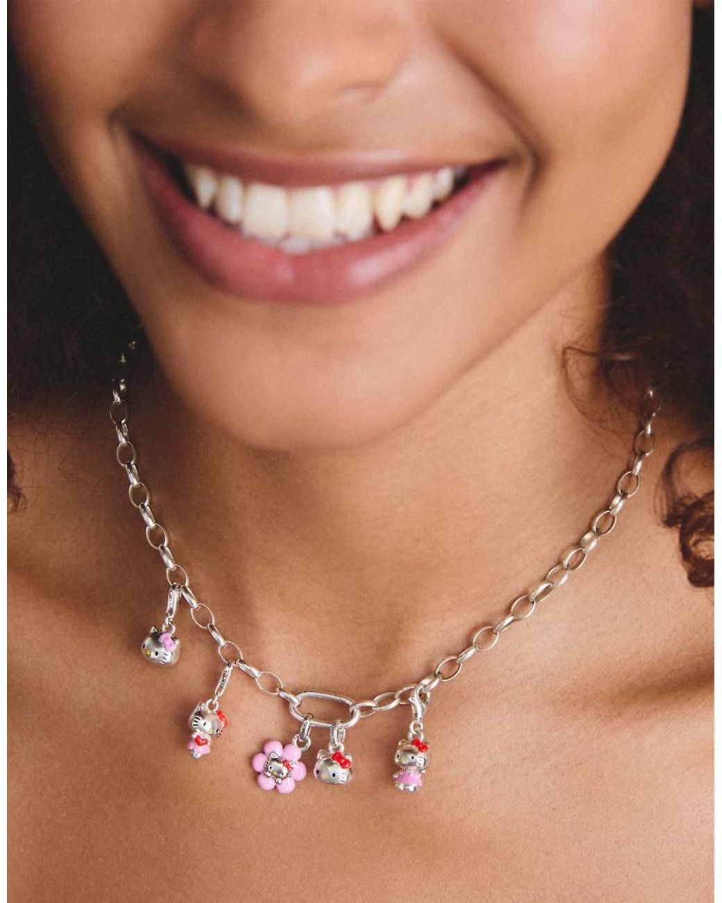 Thomas Sabo White Hello Kitty Charm Pink – Original