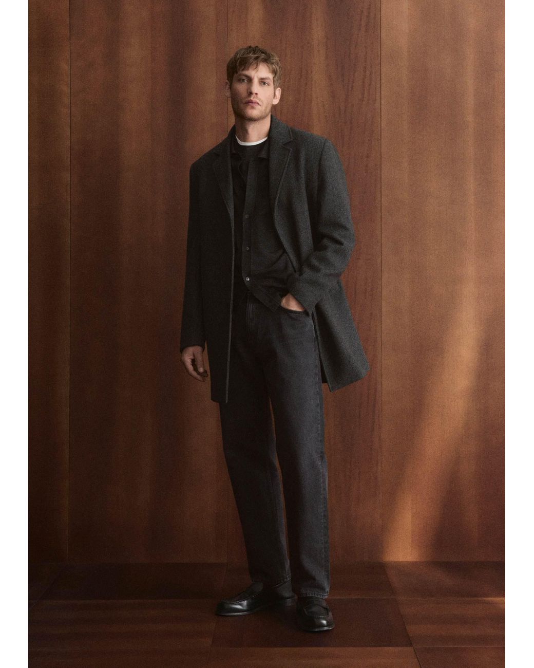 Mango Brown Tailored Jacket for men