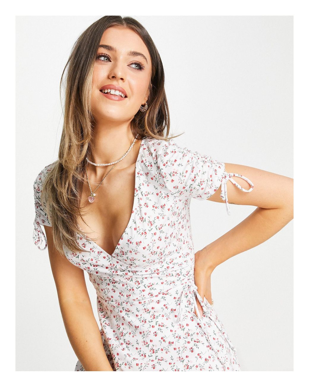Vestido hollister flores clearance