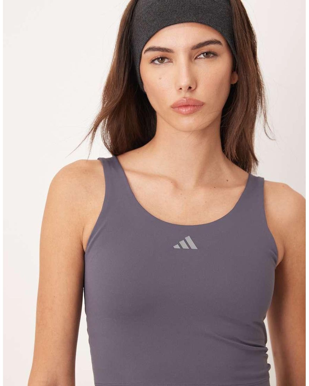 Adidas Originals Blue Three Stripes Studios Tank Top