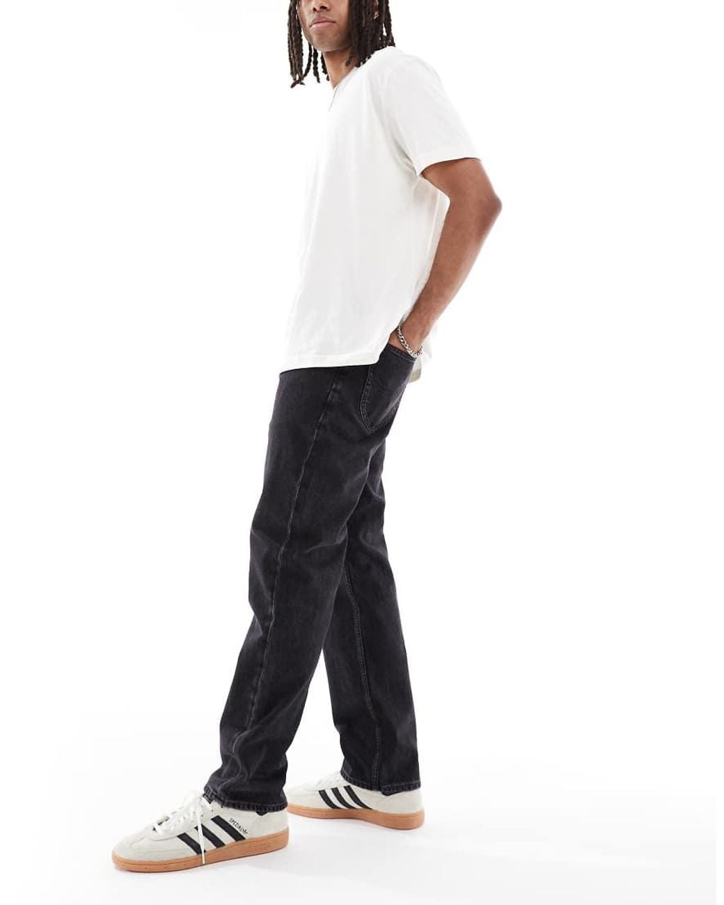 Lee Jeans White Haden Straight Fit Jeans for men