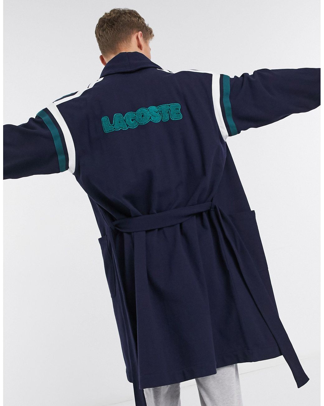 Peignoir - Bleu marine Lacoste pour homme en coloris Bleu | Lyst